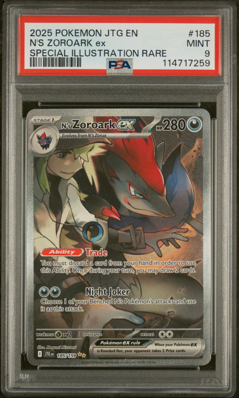 PSA MINT 9 N'S Zoroark Ex(185/159) [Jtg En-Journey Together] - 114717259