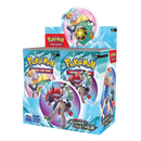The packaging features anime-style trainers with their Pokémon partners, including characters with colorful hair alongside Zoroark and Bellibolt in bubble-like frames against a blue background.