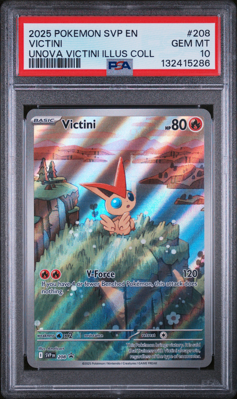 PSA GEM MT 10 Victini (208) [Svp En-Sv Black Star Promo] - 132415286