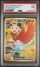 PSA MINT 9 Ethan'S Ho-Oh Ex(239/182) [Dri En-Destined Rivals] - 128386583