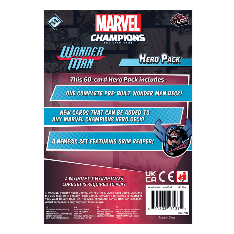 Marvel Champions The Card Game: Wonder Man Hero Pack