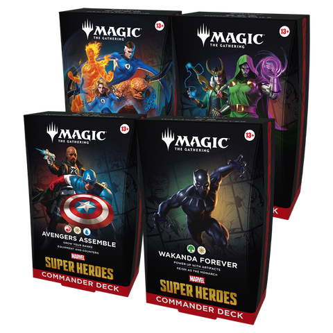 Magic the Gathering: Marvel Super Heroes: Commander Decks (Case of Four)