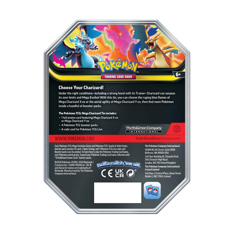 Pokmon TCG: Mega Charizard Tin Pokmon TCG: Mega Charizard Tin