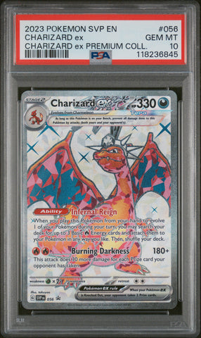 PSA GEM MT 10 Charizard Ex (56) [Svp En-Sv Black Star Promo] - 118236845