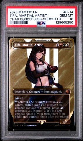 PSA GEM MT 10 Tifa, Martial Artist[Magic The Gathering Final Fantasy Commander] - 129665250