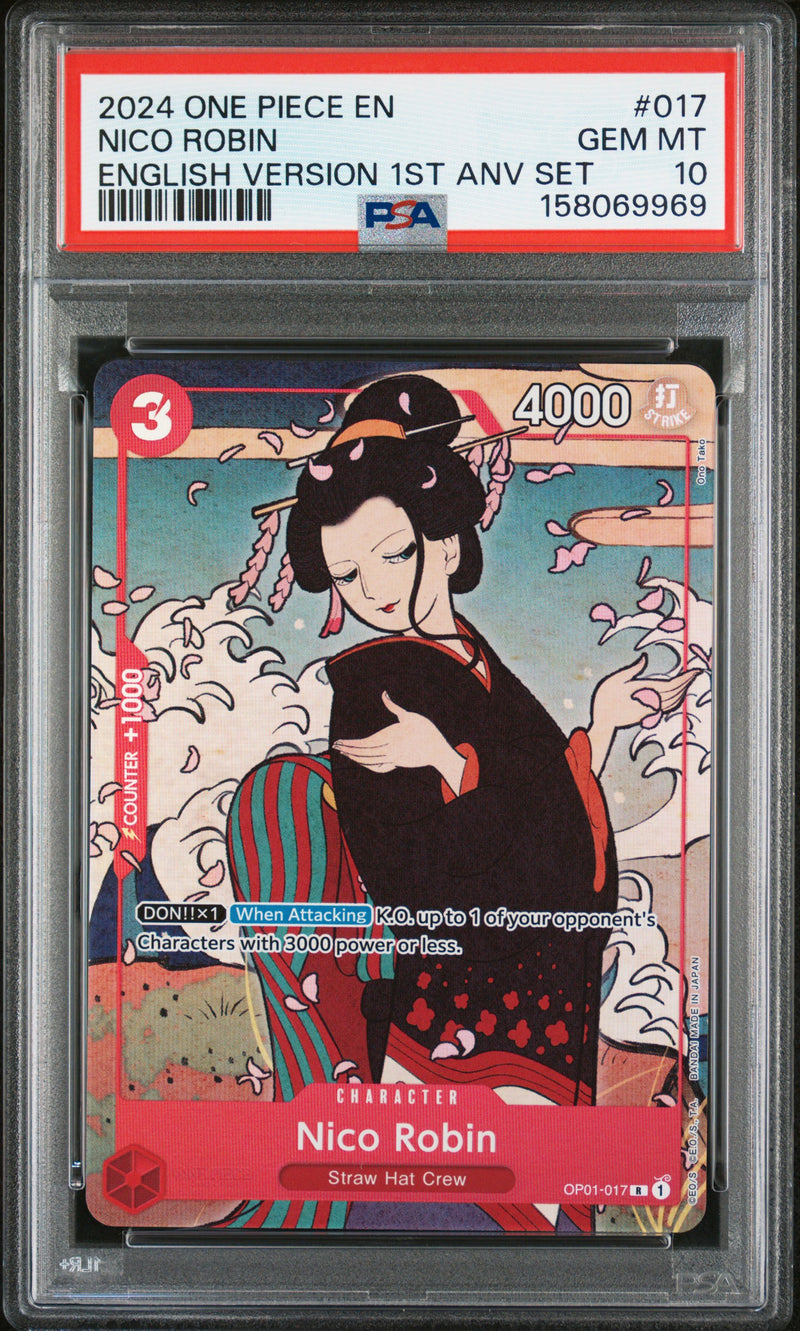 PSA GEM MT 10 Nico Robin [English Version 1St Anniversary Set] - 158069969
