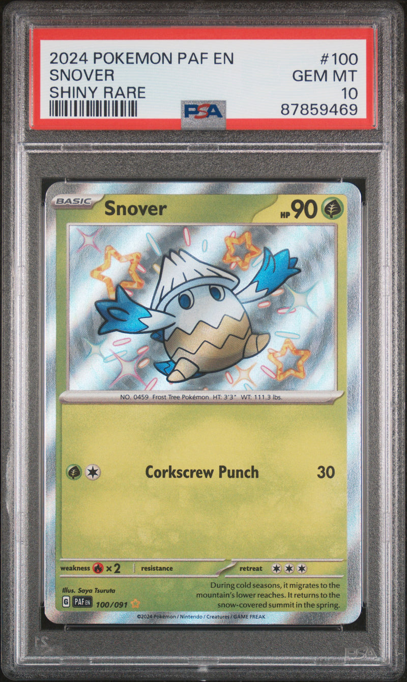 PSA GEM MT 10 Snover (100/091) [Paf En-Paldean Fates] - 87859469