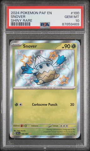 PSA GEM MT 10 Snover (100/091) [Paf En-Paldean Fates] - 87859469