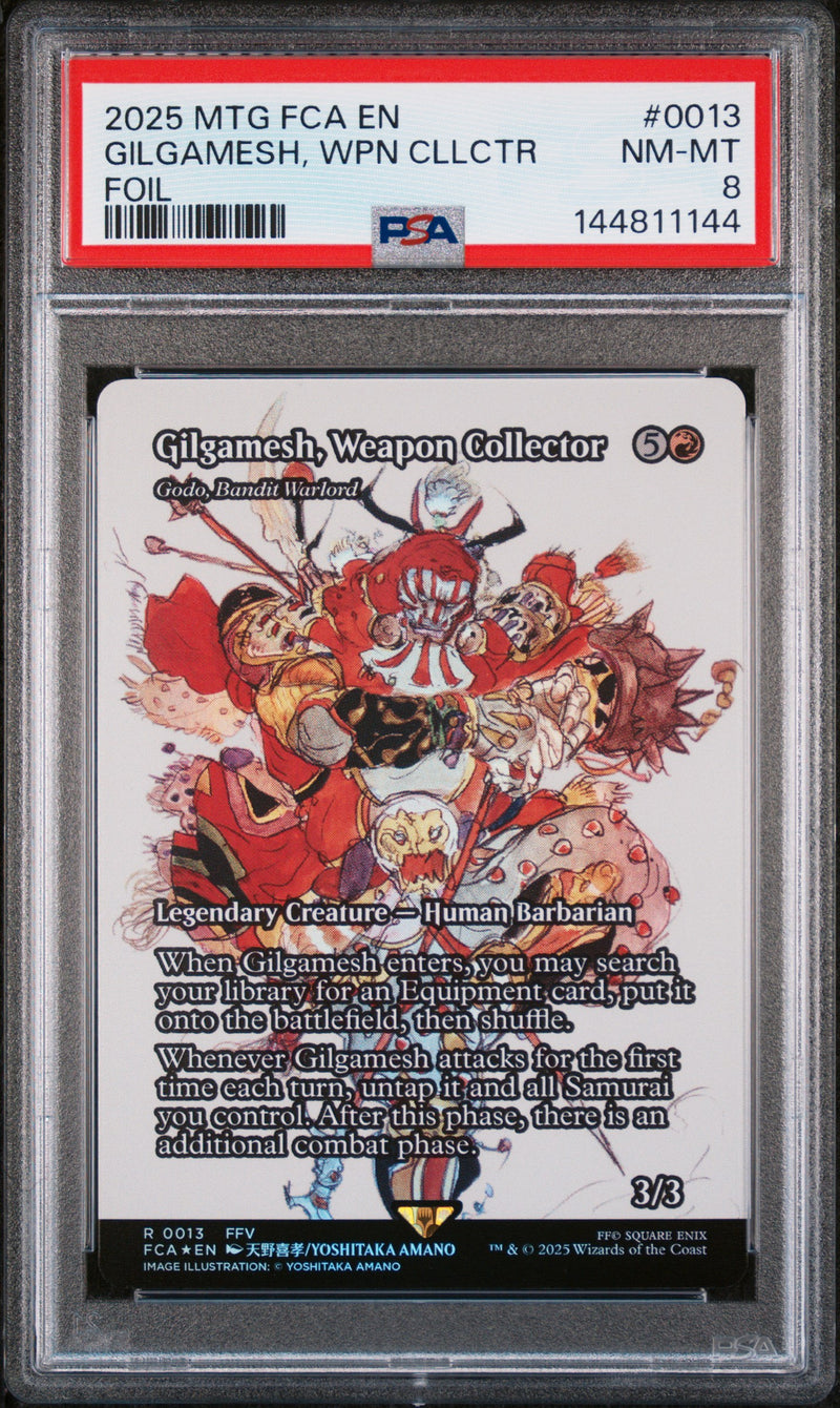 PSA NM-MT 8 Gilgamesh, Wpn Cllctr[Magic The Gathering Final Fantasy Through The Ages] - 144811144