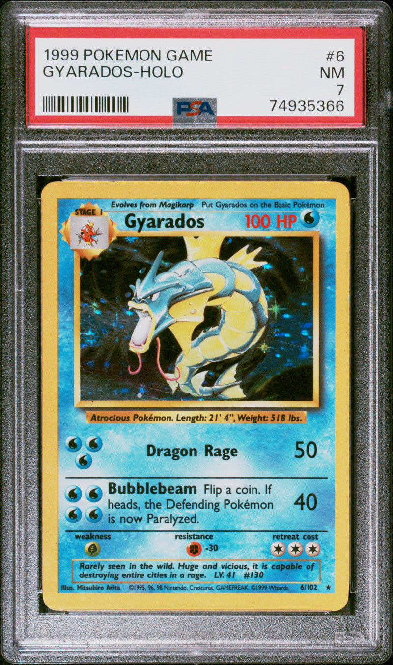 PSA NM 7 Gyarados-Holo (6/102) [Game] - 74935366