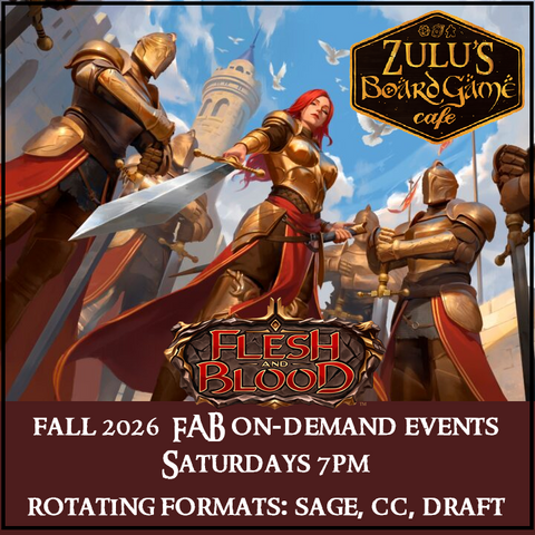 FALL 2026 on demand Flesh and Blood: SAGE/CC/draft/players choice