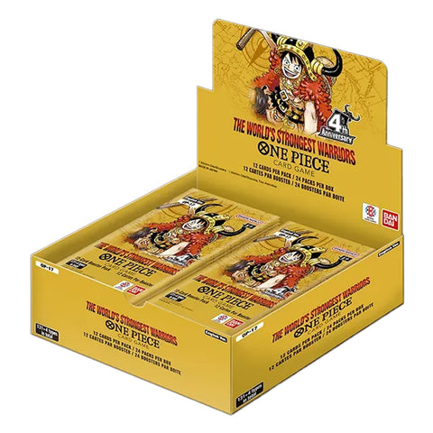 One Piece TCG: The World's Strongest Warriors: Booster Display