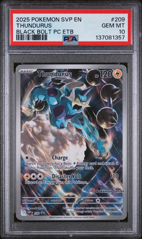 PSA GEM MT 10 Thundurus(209) [Svp En-Sv Black Star Promo] - 137081357