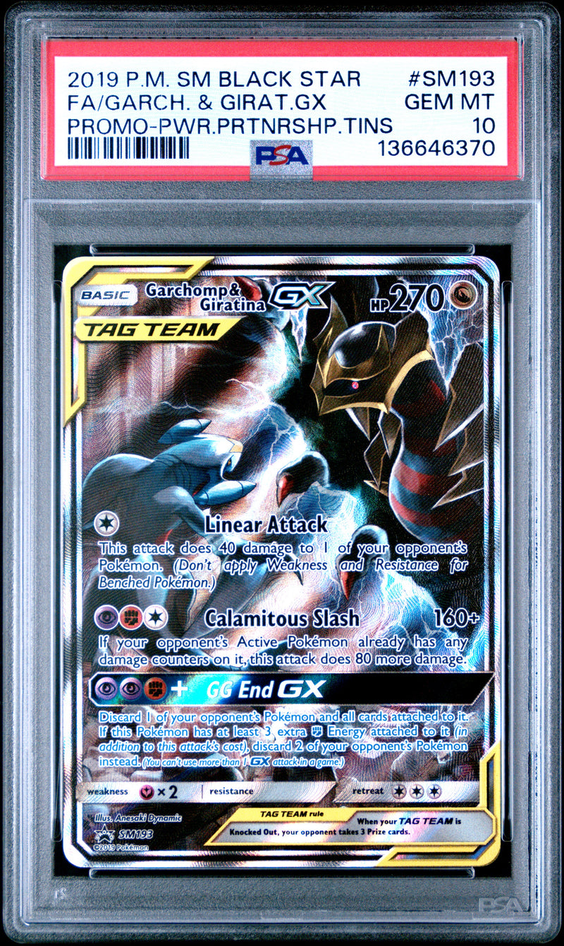 PSA GEM MT 10 Garch. & Girat.Gx(SM193) [Sm Black Star Promo] - 136646370