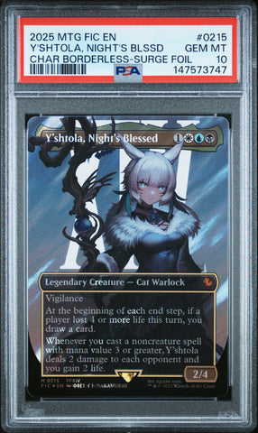 PSA GEM MT 10 Y'Shtola, Night'S Blssd[Magic The Gathering Final Fantasy Commander] - 147573747