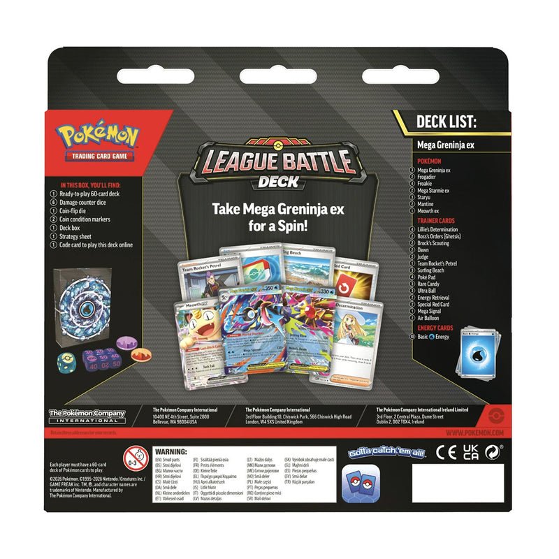 Pokémon TCG: Mega Greninja ex League Battle Deck