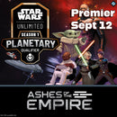 Star Wars Unlimited: Planetary Qualifier: Ashes of the Empire Premier Sept 12
