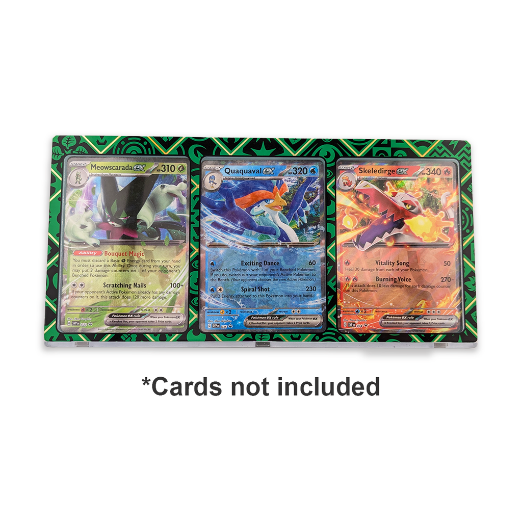 Pokmon TCG: Paldean Fates Magnetic Three Card Protector Display: 3 Pa Pokmon TCG: Paldean Fates Magnetic Three Card Protector Display: 3 Pa