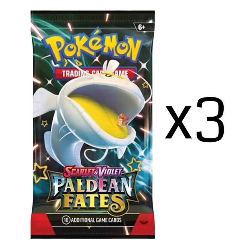 Pokemon TCG: Paldean Fates Booster Pack: 3 Pack