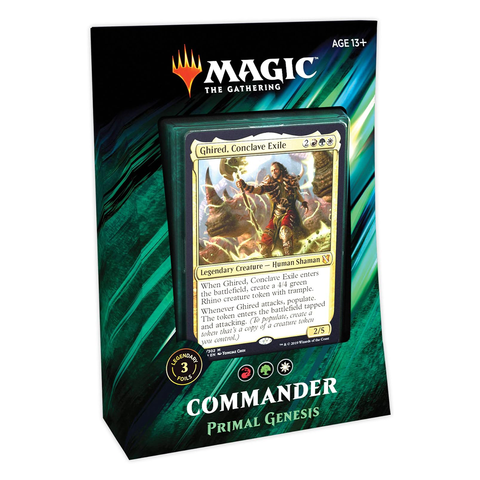 Magic the Gathering: Commander Deck 2019: Primal Genesis (Ding & Dent)