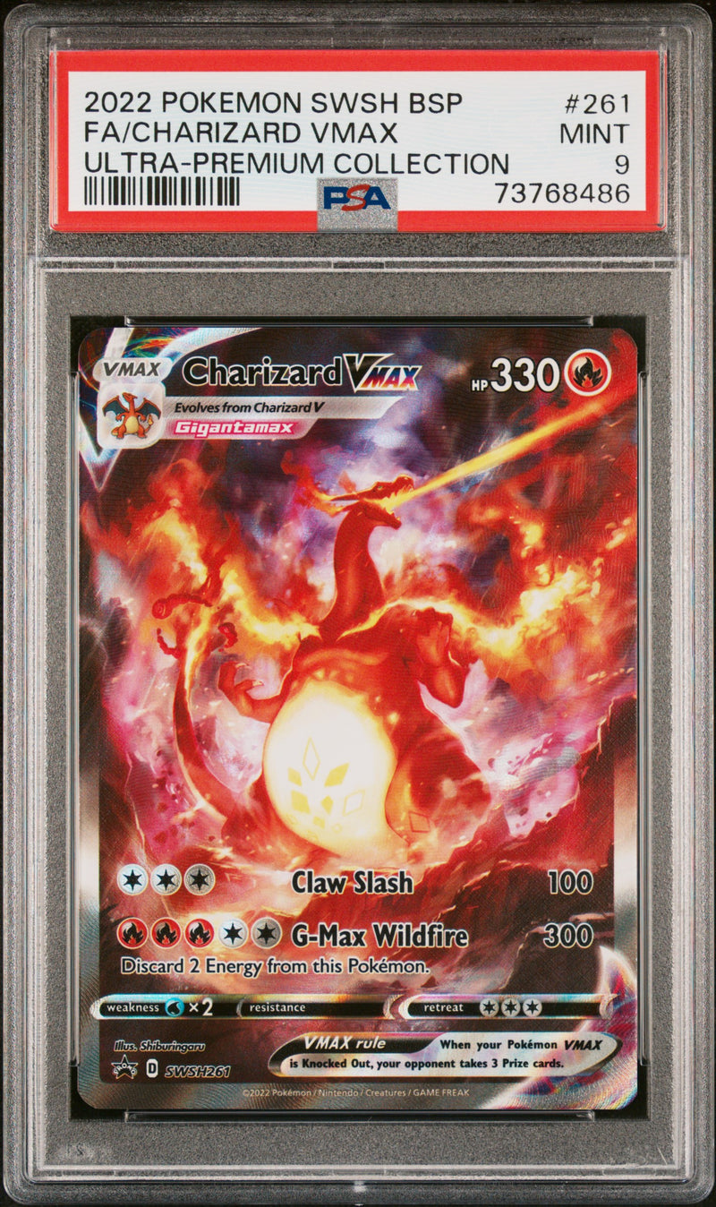 PSA MINT 9 Charizard VMAX (SWSH261) [Sword & Shield: Black Star Promos] - 73768486