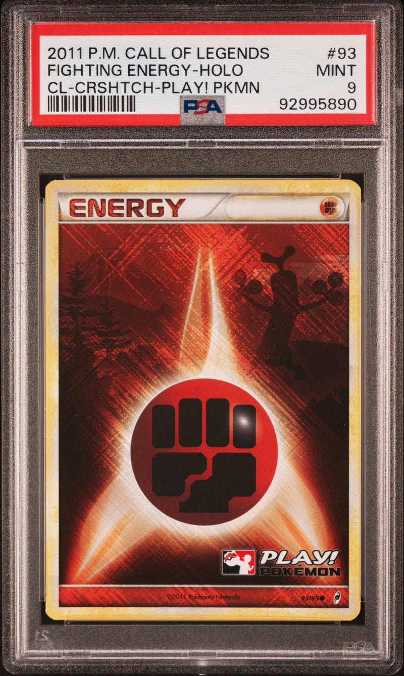 PSA MINT 9 Fighting Energy-Holo(93/95) [Call Of Legends] - 92995890