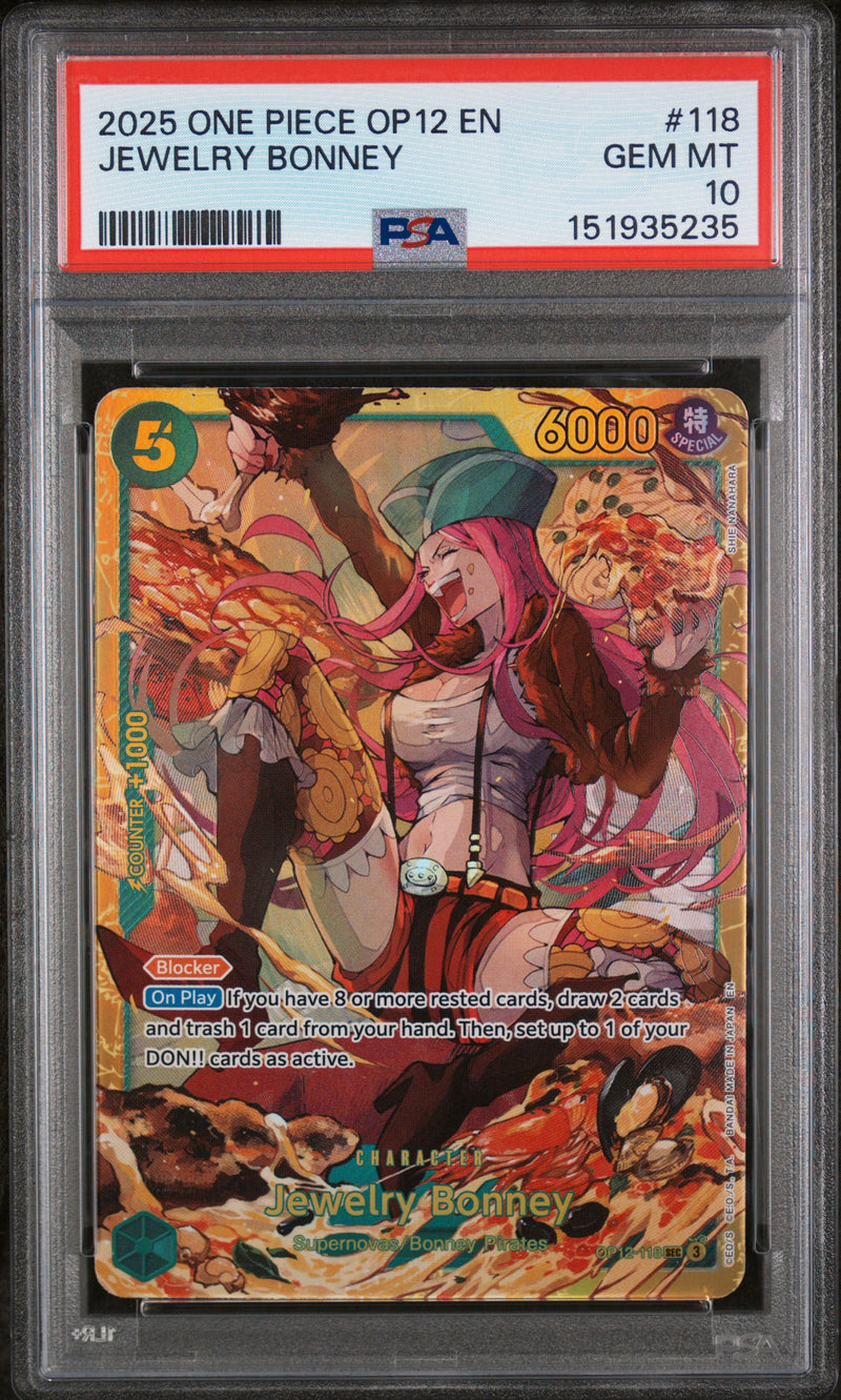 PSA GEM MT 10 Jewelry Bonney [Op12-Legacy Of The Master] - 151935235