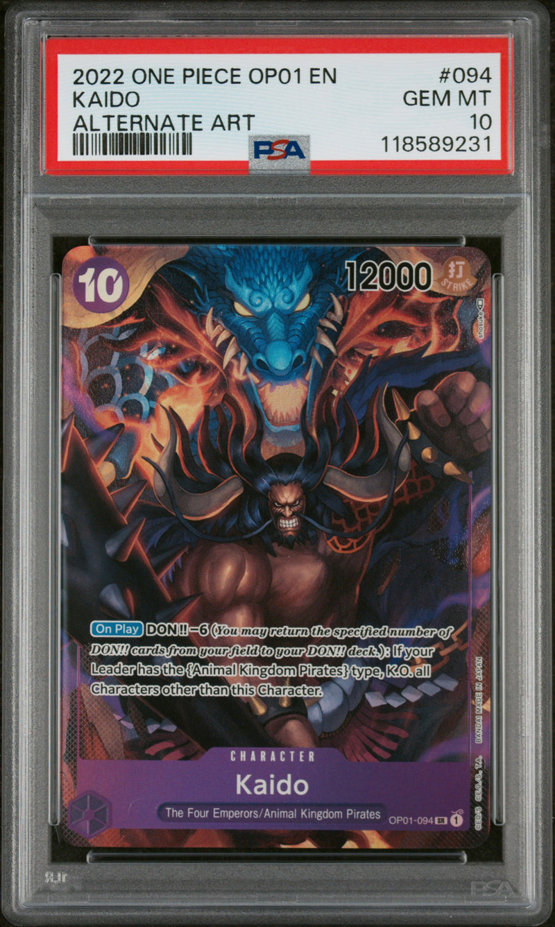 PSA GEM MT 10 Kaido [Op01-Romance Dawn] - 118589231