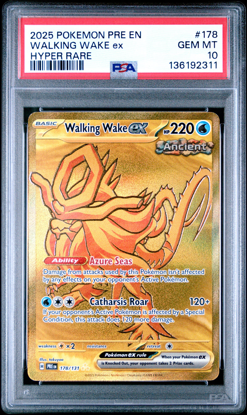 PSA GEM MT 10 Walking Wake Ex(178/131) [Pre En-Prismatic Evolutions] - 136192311