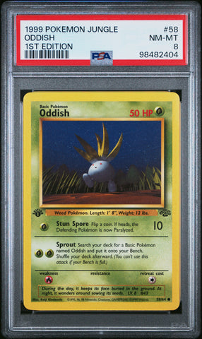 PSA NM-MT 8 Oddish (49/64) [Jungle] - 98482404