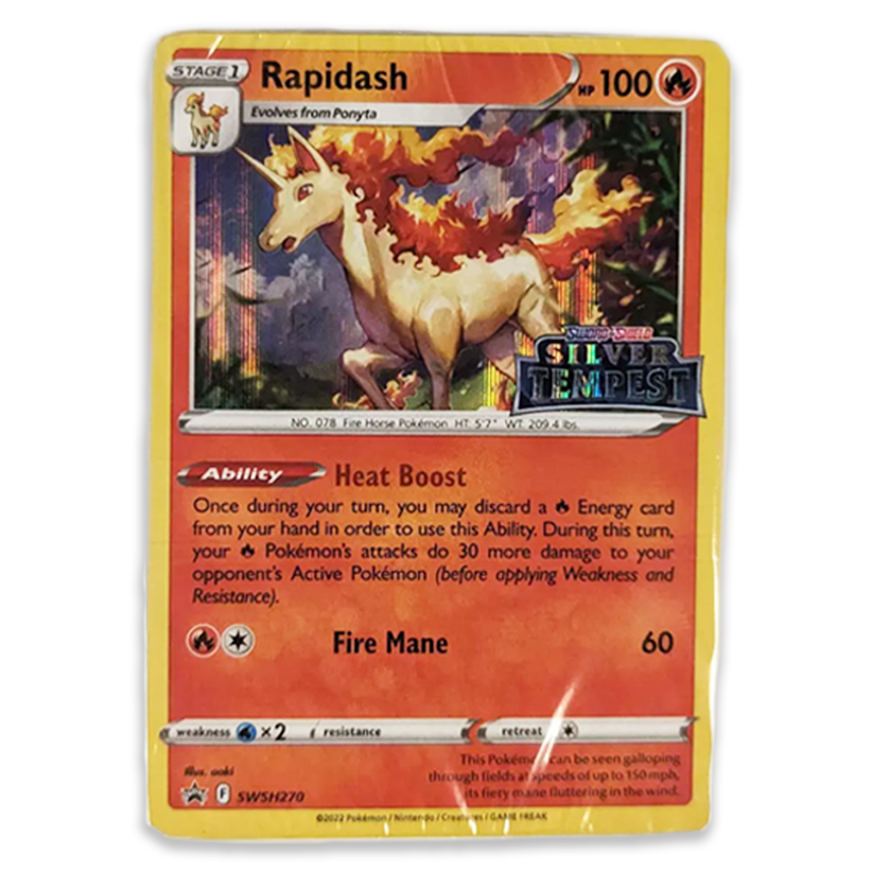 Pokémon TCG: Silver Tempest Build and Battle: SWSH270 Rapidash Sealed Deck with Promo