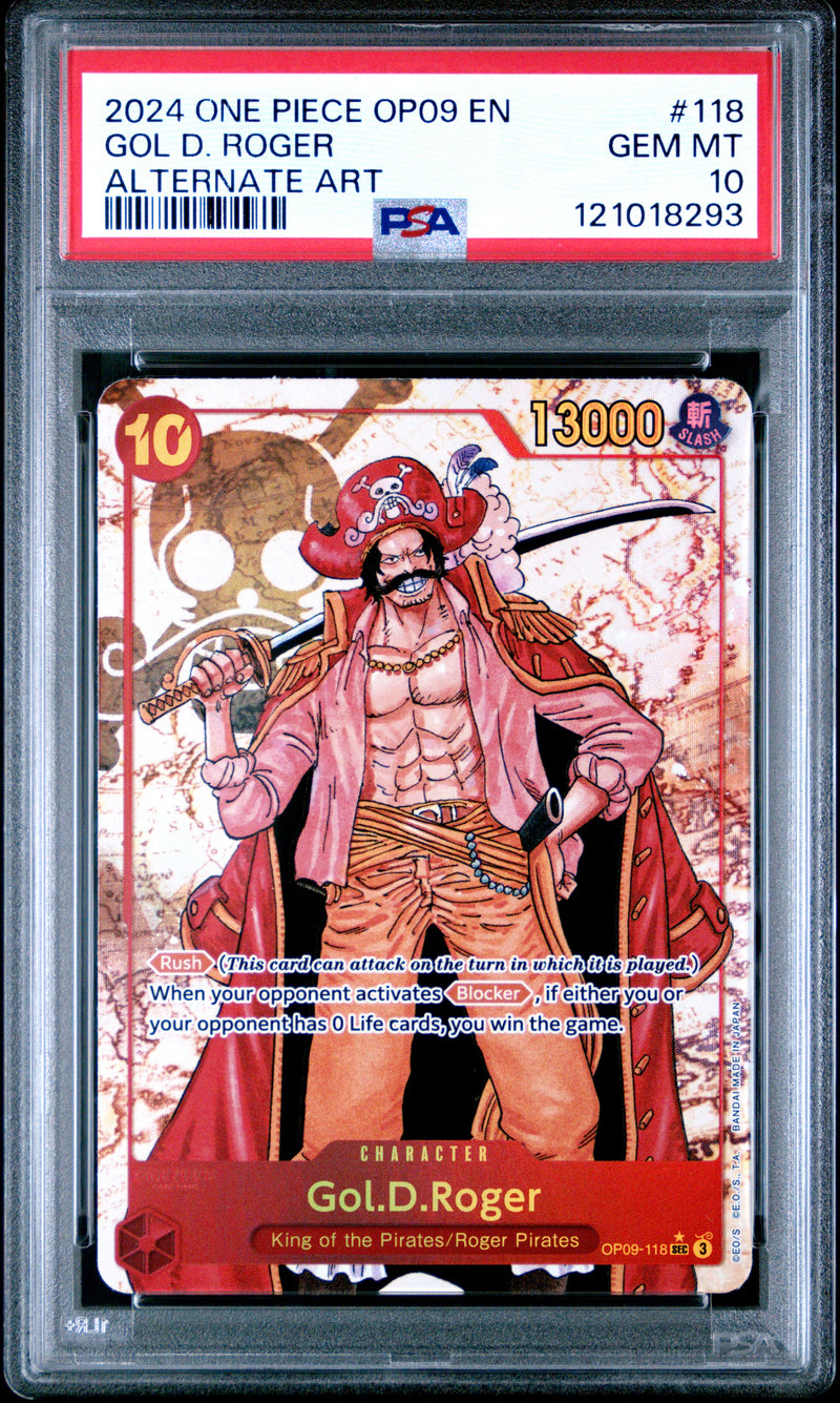 PSA GEM MT 10 Gol D. Roger [Op09-Emperors In The New World] - 121018293