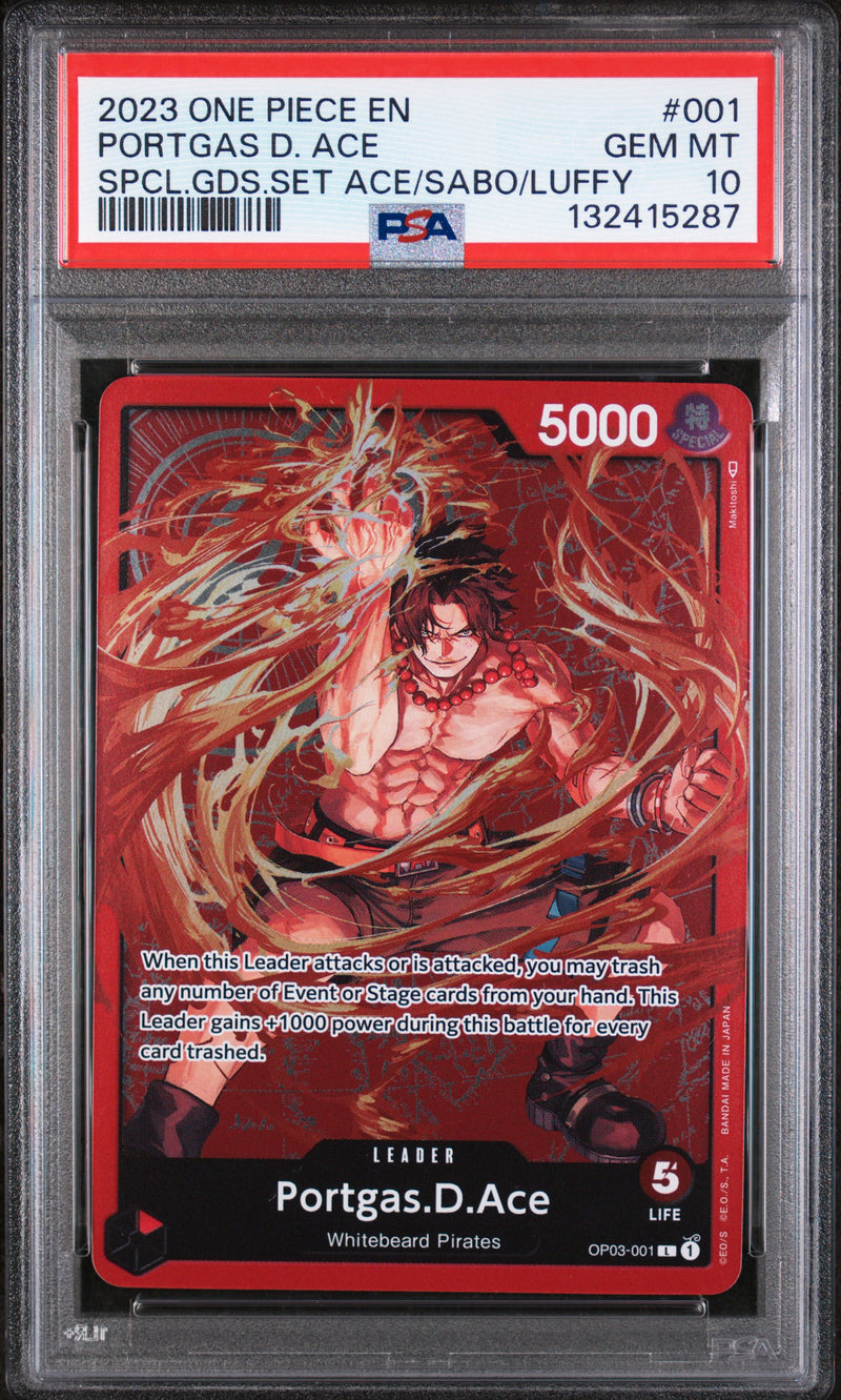 PSA GEM MT 10 Portgas D. Ace [Promos] - 132415287