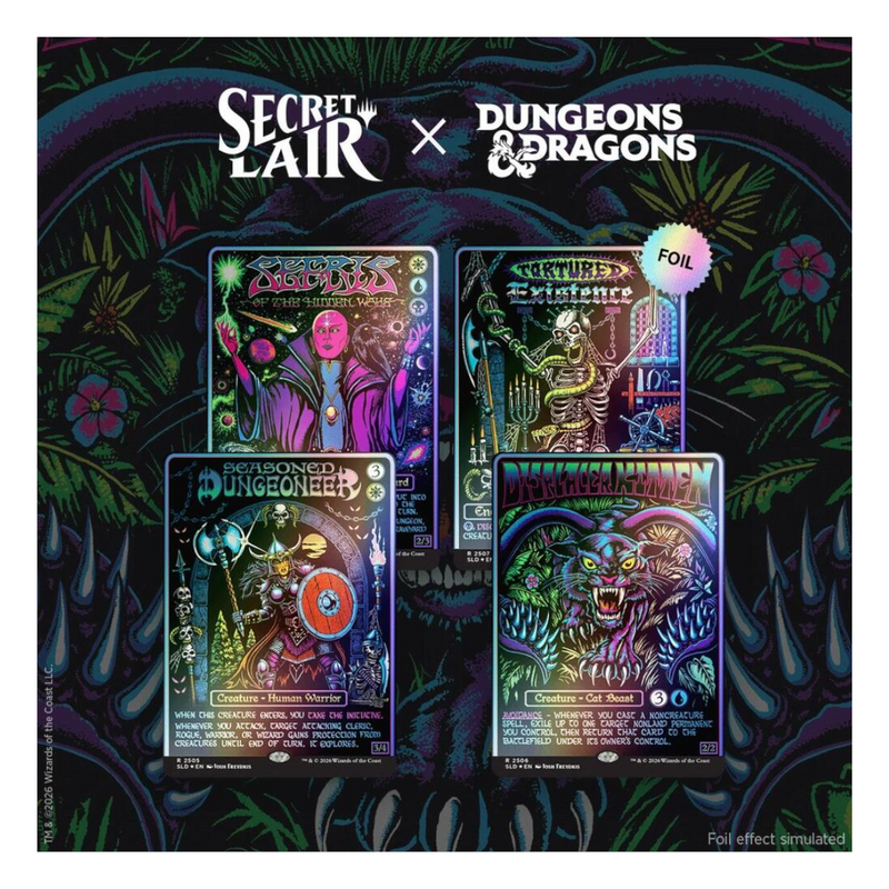 Magic the Gathering: Secret Lair x Dungeons & Dragons: Black Lights & Dark Dungeons - Traditional Foil Edition