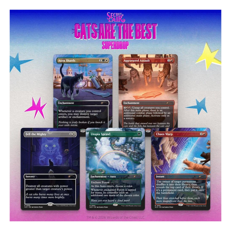 Magic the Gathering: Secret Lair: Cats of Chaos