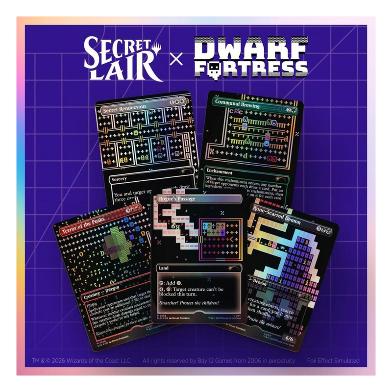 Magic the Gathering: Secret Lair x Dwarf Fortress: Create New World - Traditional Foil Edition