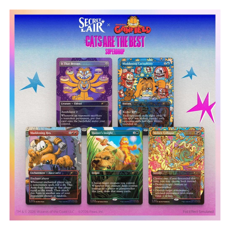 Magic the Gathering: Secret Lair x Garfield: Our Only Is To Entertain You - Traditional Foil Edition