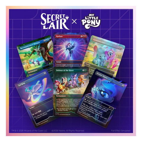 Magic the Gathering: Secret Lair x My Little Pony: Friendship is Magic - Traditional Foil Edition