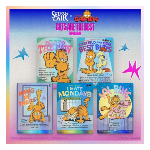 Magic the Gathering: Secret Lair x Garfield: Motivationally Challenged - Traditional Foil Edition