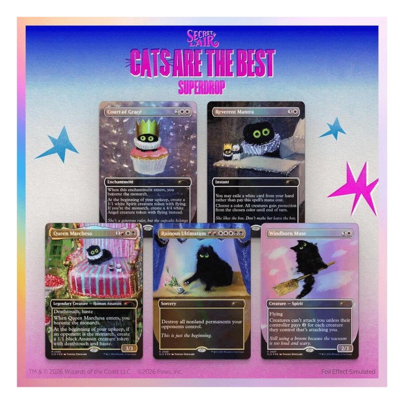 Magic the Gathering: Secret Lair: Purr Majesty - Traditional Foil Edition