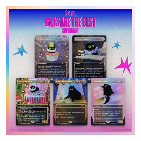 Magic the Gathering: Secret Lair: Purr Majesty - Traditional Foil Edition