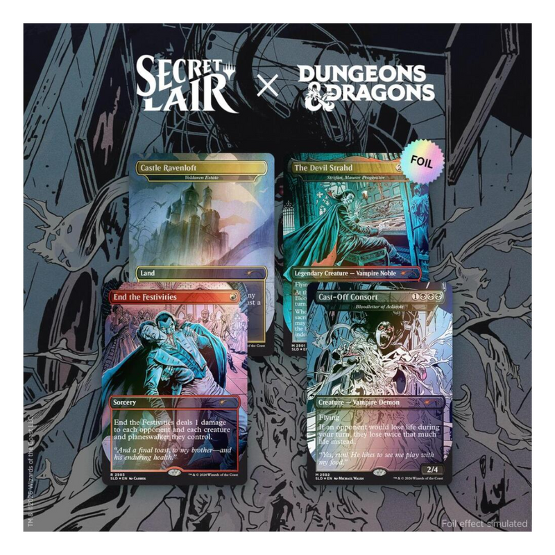 Magic the Gathering: Secret Lair x Dungeons & Dragons: Strahd's Descent - Traditional Foil Edition
