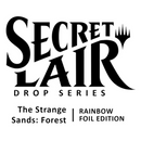 Magic the Gathering: Secret Lair: The Strange Sands: Forests - Rainbow Foil Edition