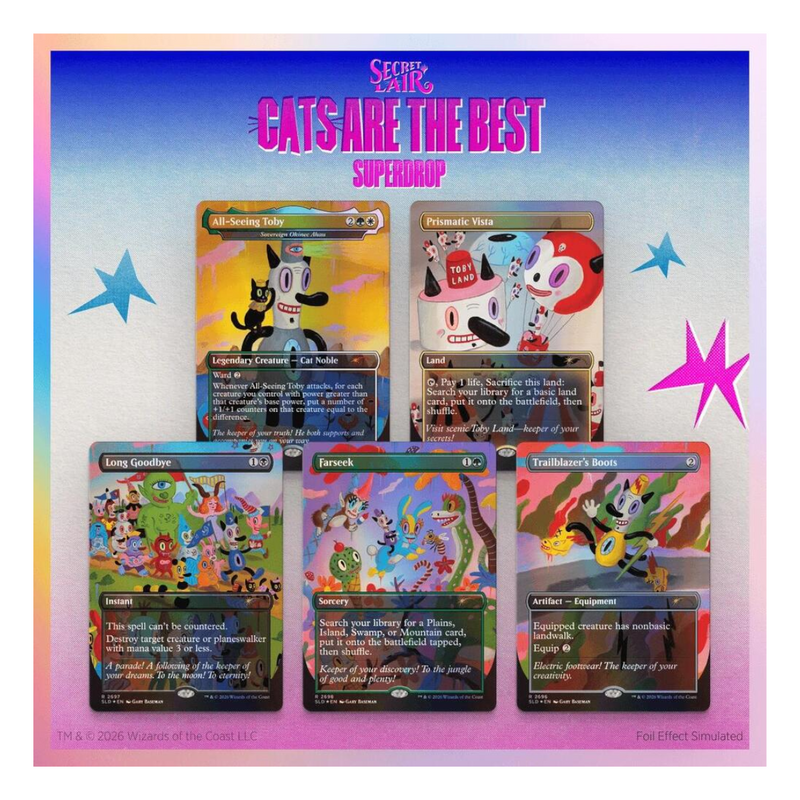 Magic the Gathering: Secret Lair: "Toby's Journey" by Gary Baseman - Traditional Foil Edition