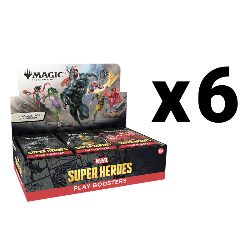 Magic the Gathering: Marvel Super Heroes: Play Booster Display (Case of 6)