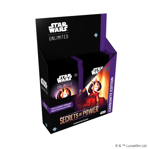 Star Wars Unlimited: Secrets of Power: Carbonite Booster Display