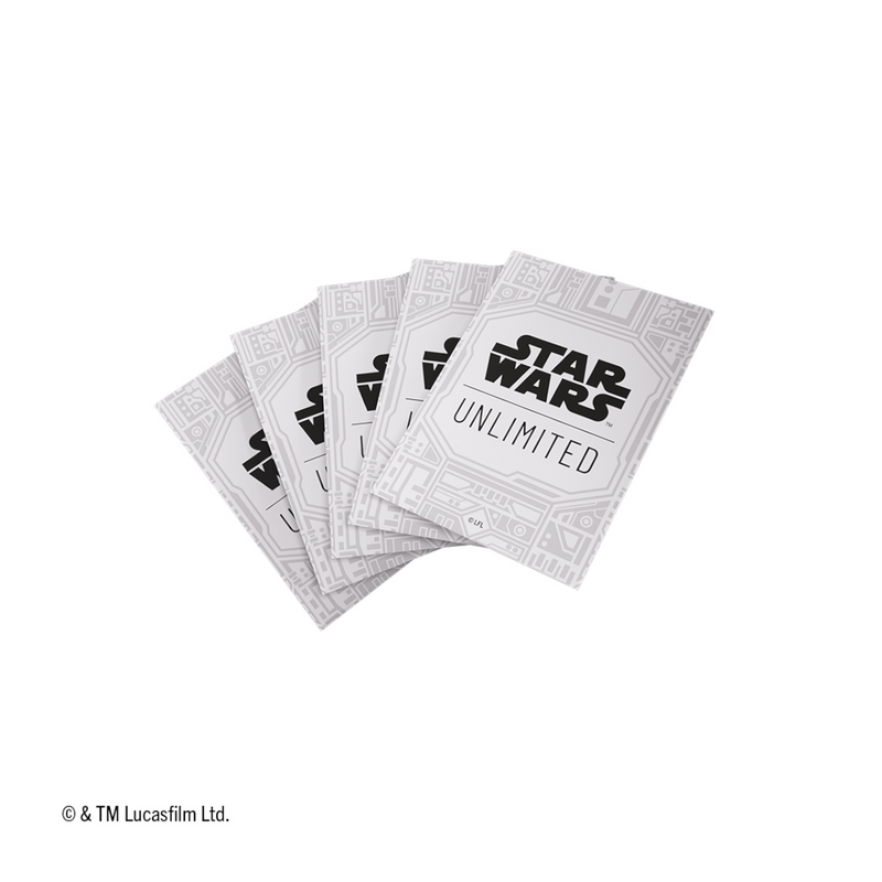 Star Wars Unlimited: Premium Art Sleeves: Unlimited Pattern White