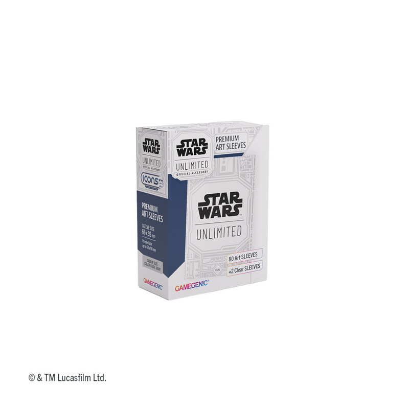 Star Wars Unlimited: Premium Art Sleeves: Unlimited Pattern White