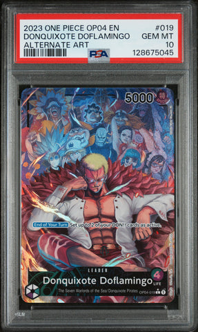 PSA GEM MT 10 Donquixote Doflamingo [Op04-Kingdoms Of Intrigue] - 128675045