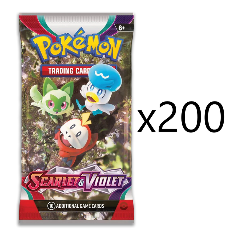 Pokémon TCG: Scarlet & Violet Wholesale Bundle: 200 Loose Packs